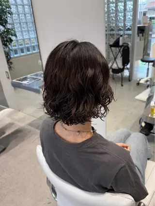 ショート パーマ Lyuck所属・艶カラー ⋆✦ HIROMIのヘアスタイル