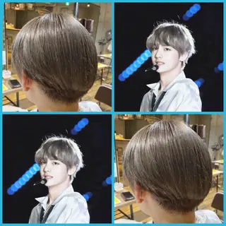 ショート カラー メンズ 韓国🫧アイドルヘア 🎀みづきのヘアスタイル