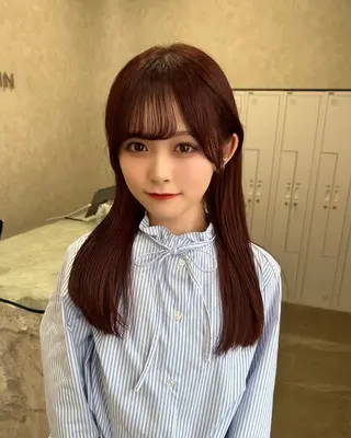 ロング SALOWIN原宿AROA店所属・顔まわり神カット✂︎ 齋藤雄大【表参道】のヘアスタイル