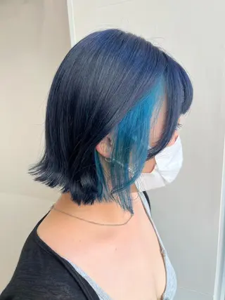 ショート カラー 韓国/インナーカラー 🍑YUI🍑のヘアスタイル