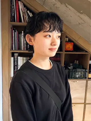 ショート パーマ こっくりカラー/艶髪 /amy.山口瑞稀のヘアスタイル