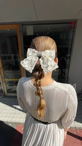 ロング 桑野 葵のヘアスタイル