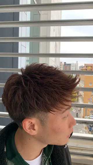 ショート メンズ 居原 凜太郎のヘアスタイル