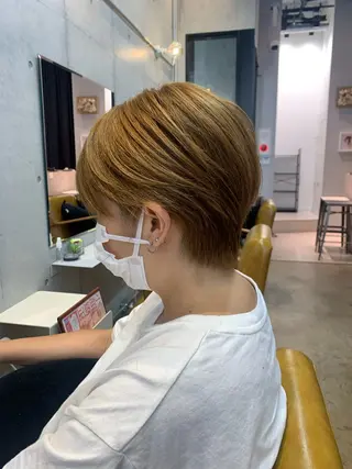 ショート ルーツカラー/ デザインカラー/井川のヘアスタイル