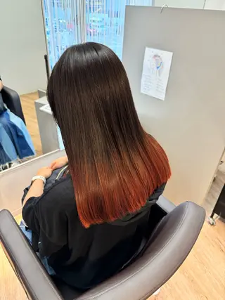 セミロング 加藤 優眞のヘアスタイル