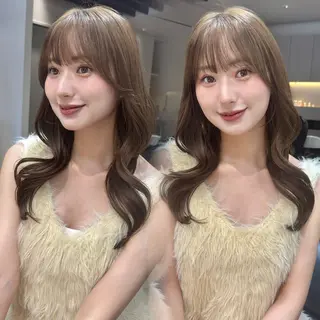 ロング カラー レイヤー🤍 ベージュ🤍　聖奈のヘアスタイル