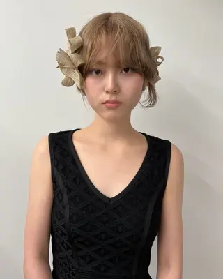 カラー 武石 優愛のヘアスタイル