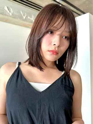 ショート カラー パーマ 🫧小顔×似合わせ× 透明感カラー🫧のヘアスタイル