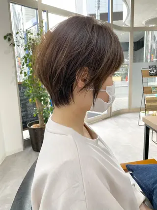 ショート カラー giinii所属・横浜縮毛矯正 ☆渋谷良太のヘアスタイル