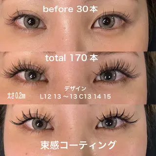 マツエク・マツパ linda lashesのマツエク・マツパデザイン