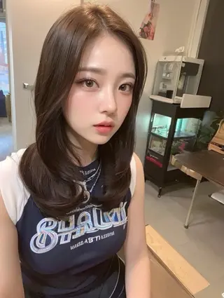 セミロング 🔷メンズ推し🔷 遠藤暖大のヘアスタイル