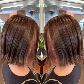 ショート カラー peakshair所属・艶々になる髪質改善 𝒀𝑼𝑻𝑶のヘアスタイル