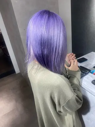 カラー Seleneコウキ ブリーチ/ハイトーンのヘアスタイル