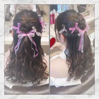 ロング ヘアアレンジ ヘアセット/着付け 𓇼 松本 夏美𓇼のヘアスタイル