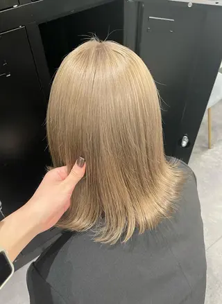 ミディアム 韓国ヘア🖤/透明感 shihoのヘアスタイル