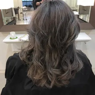 ロング カラー 似合わせ/代表 髪質改善/山田将大のヘアスタイル