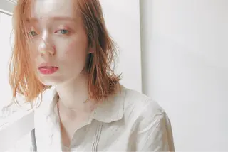 ミディアム カラー ヘアアレンジ AGU akariのヘアスタイル