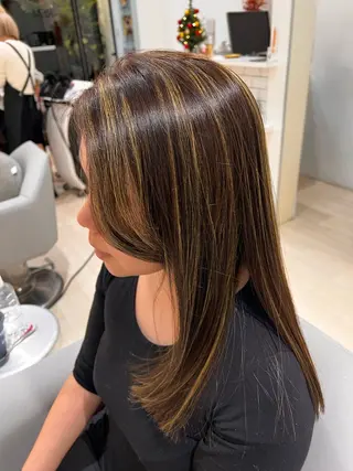 ミディアム カラー パーマ ヘアアレンジ メンズ 堀井 凌平のヘアスタイル