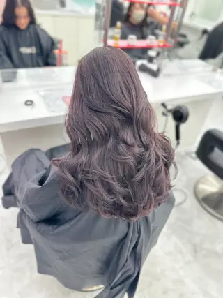 ロング カラー パーマ ヘアアレンジ メンズ キッズ ♥️韓国ヘア レイヤー♥️ゆりのヘアスタイル