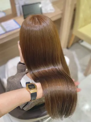 ロング カラー 奥村 美郁子のヘアスタイル