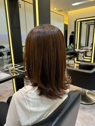 ミディアム 明井 准弥のヘアスタイル