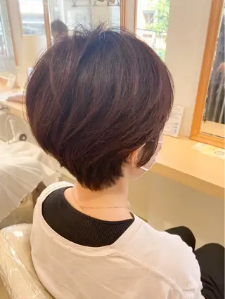 ショート カラー 30代からの大人 ショートのヘアスタイル