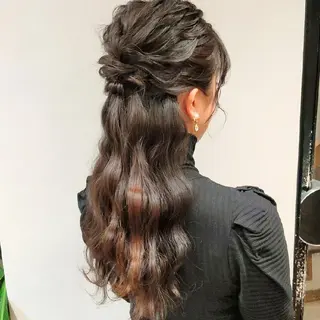 ロング ヘアアレンジ PRIVATE SALON EYES所属・EYES リアのマツエク・マツパデザイン