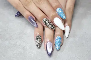 ネイル ネイル＆ホワイトニング   Yu-a所属・yu-a  スカルプ ネイルakiのネイルデザイン