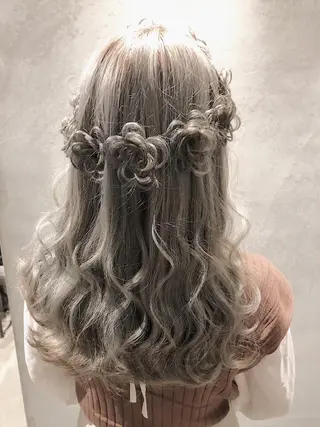 ミディアム アワ ダイキのヘアスタイル