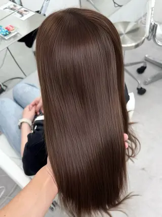 ミディアム カラー ヘアアレンジ 最小顔周り&レイヤー 特化/池袋/kokiのヘアスタイル