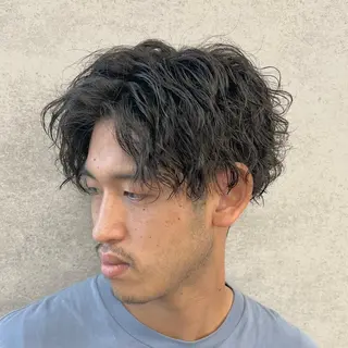 メンズ 🔥大人の色気パーマ メンズヘア特化🔥のヘアスタイル