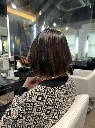 ミディアム レイヤー/ハイトーン ROKUのヘアスタイル