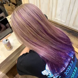 ロング カラー 💜にしむら みく💜のヘアスタイル