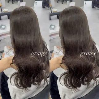 ロング カラー 赤み無し柔らかカラー 【梅田】madokaのヘアスタイル