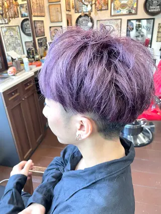 ショート カラー イズム所属・野崎 勝嗣のヘアスタイル