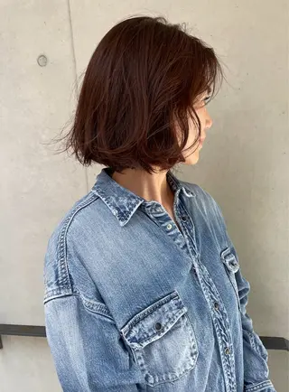 ミディアム カラー sano rikitoのヘアスタイル