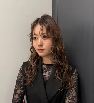 セミロング カラー Daisy🎀天神・ 大名サロン🎀Rioのヘアスタイル