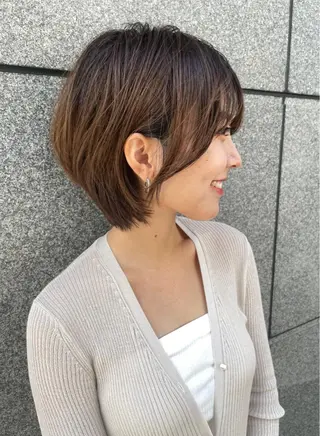 ショート カラー LucksiMie 銀座店所属・【韓国　レイヤー 髪質改善✨】かずのヘアスタイル