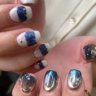 メンズ ネイル akari✨ 韓国風、メンズネイルのネイルデザイン