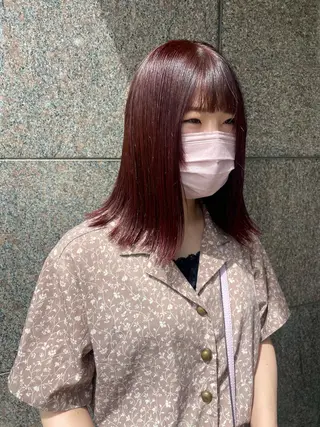 カラー BLANCA　HAIR西尾所属・新納 杏奈のヘアスタイル