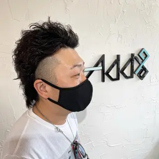 ショート パーマ メンズ Add9 柳田健登のヘアスタイル