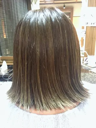 ミディアム 冨田 義智のヘアスタイル