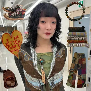 ミディアム パーマ hollo原宿所属・パーマ/ハイトーン 🎀Rumiのヘアスタイル