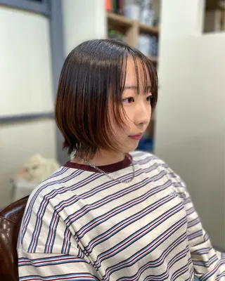 ミディアム 女性理容師 さちのヘアスタイル