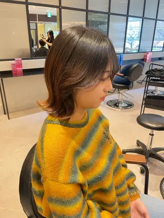 セミロング 透明感カラー🫧/ 髪質お悩み改善/みゆのヘアスタイル