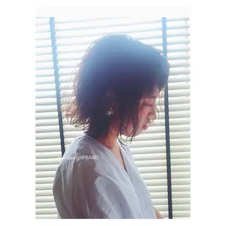 ショート ミディアム FRAME所属・FRAME/髪を育 てる/大人デザインのヘアスタイル