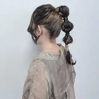 ロング ヘアアレンジ カラー PRIVATE SALON EYES所属・EYES リアのマツエク・マツパデザイン