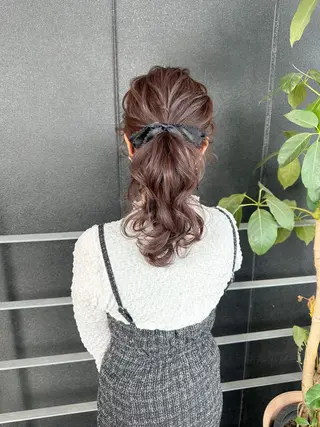 ロング カラー ヘアアレンジ autre所属・大久保 ひでなりのヘアスタイル