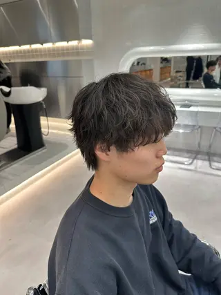 ショート パーマ メンズ 📖丸山飛鳥/ メンズミディアム📖のヘアスタイル