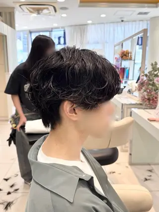 パーマ メンズ 【𝐀𝐬𝐡-池袋 】ひな 🎀💭のヘアスタイル